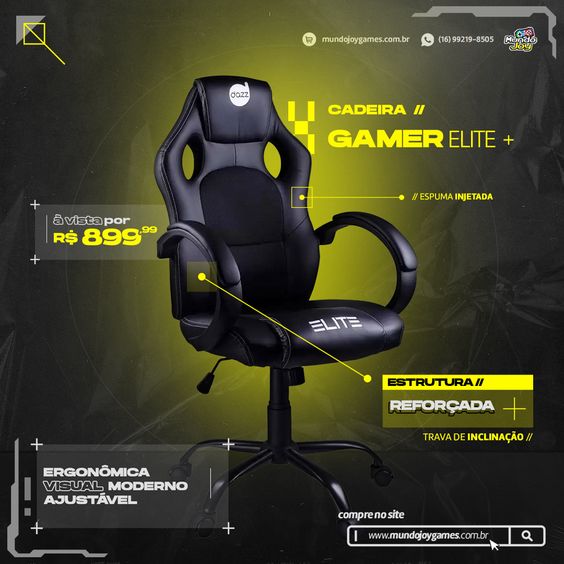 Silla Ergonómica Gamer Elite 2075